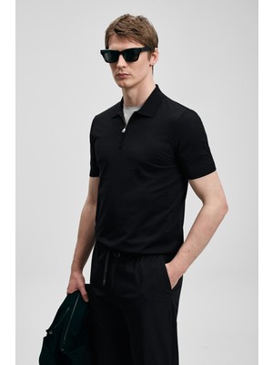 Lufian Erkek North Modal Karışımlı Kazak 111090136 Siyah