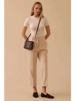 Seçil Kadın Lena Havuç Kesim Bilek Boy Pantolon 0034 Bej