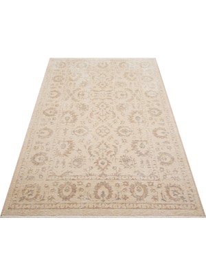 Eko Halı Liza Kilim Liz 03 Beige Xw Vintage Tarz Yumuşak Tuşeli Çamaşır Makinesinde Yıkanabilen Kaymaz Tabanlı Şık Kilim