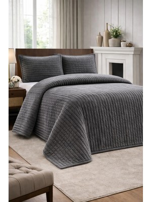 Modern Line Premium 3 Parça Yatak Örtüsü Seti Özel Çantalı 220X240 cm Yastık Kılıfı 50X70 cm 2 Adet