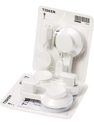 Vantuzlu Kanca; Beyaz; 4 Adet