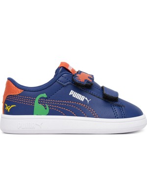 Puma Smash 3.0 Dino V Inf Bebek Spor Ayakkabı Lacivert