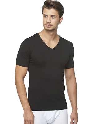 Çamaşır Kenti Star 206 Modal Yarım Kol V-Yaka T-Shirt Atlet