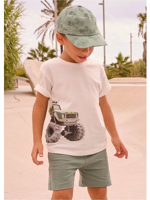 Mayoral Erkek Çocuk 2 Parça Cepli Şortlu Takım 3605 Yeşil