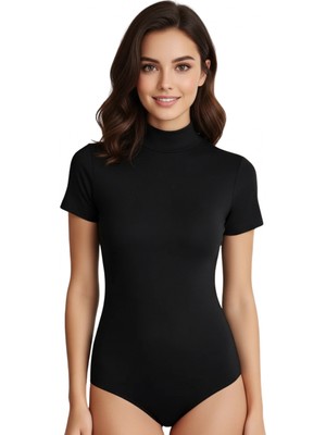 Çamaşır Kenti Berrak 2054 Likralı Balıkçı Yaka Yarım Kol Çıtçıtlı Body