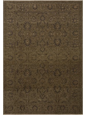 Eko Halı Liza Kilim Liz 03 Green Xw Vintage Tarz Yumuşak Tuşeli Çamaşır Makinesinde Yıkanabilen Kaymaz Tabanlı Şık Kilim