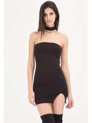 Çamaşır Kenti B101426 Dar Mini Elbise