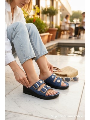 Moda Fırsat Kadın Günlük Terlik Deniz Plaj Tatil Ev Dışarı Terliği