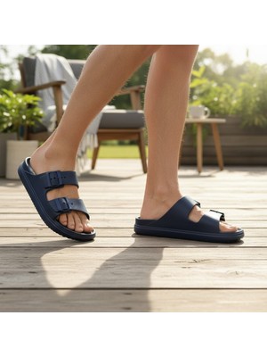 Minahobi Islak Zemine Uygun Iki Toka Ayarlanabilir Erkek Terlik