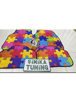 Dekor Otomobil Halı Paspas 4 Parça Takım ve Vites Topuzu Kılıfı Hoodie Vites Topuz Kıyafeti
