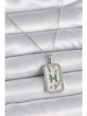 Nexgen 316L Çelik Gümüş Renk Zincir Balık Burcu Zirkon Taşlı Kadın Kolye