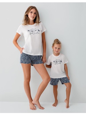 RolyPoly Anne Kız & Baba Oğul T-Shirt Şort - Ürünler Ayrı Ayrı Satılır, Kombin Için Ayrı Ayrı Sırayla Sepete EKLENMELIDIR-%100 Pamuk