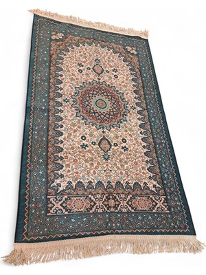 Eleven Markets Osmanlı Desen Ipeksi Dokuma Otantik Model Seccade Namazlık Turkuaz