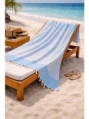 Lunga Vita Hürrem %100 Pamuk Peştemal 90X170 Büyük Ebatlı Plaj Havlusu Banyo Peştemali