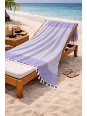 Lunga Vita Hürrem %100 Pamuk Peştemal 90X170 Büyük Ebatlı Plaj Havlusu Banyo Peştemali