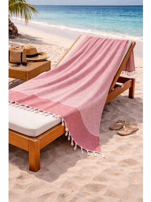 Lunga Vita Hürrem %100 Pamuk Peştemal 90X170 Büyük Ebatlı Plaj Havlusu Banyo Peştemali