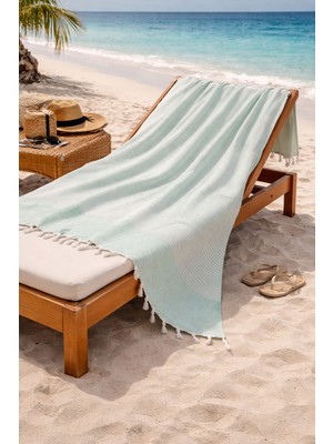 Lunga Vita Hürrem %100 Pamuk Peştemal 90X170 Büyük Ebatlı Plaj Havlusu Banyo Peştemali