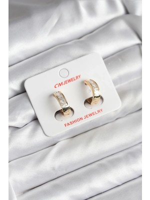 Nexgen 14K Gold Renk Kaplama cm Kadın Küpe