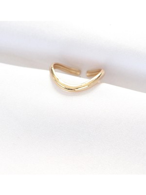 Nexgen Yassı Gold Renk Ayarlanabilir Yüzük