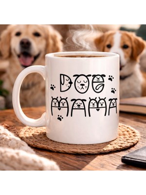 Köpek Severlere Özel Sevimli Köpek Tasarımlı Porselen Kupa Model 183 – Dog Temalı Kahve Kupası – Hediyelik Kupa