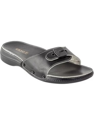 Ceyo 6500I Mınellı Siyah. Ortopedik Kadın Terlik