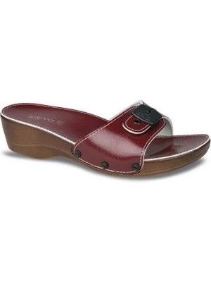 Ceyo Mınellı Topukluı Kırmızı Ortopedik Kadın Terlik