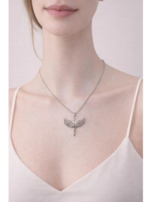 Blue Cat Bijouterie Melek Kanatlı Kolye