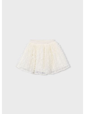 Mayoral Kız Çocuk Krem Tül Etek - 03901