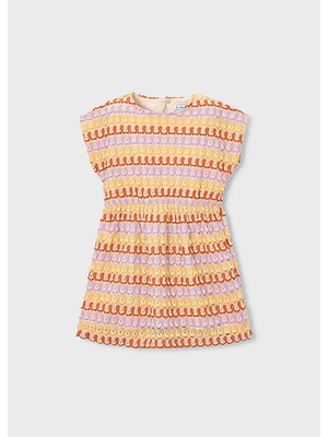 Mayoral Kız Çocuk Örgü Elbise Lila - 03930