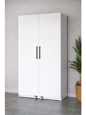 %100 Mdf Erzak Dolabı - Çok Amaçlı Dolap - Beyaz