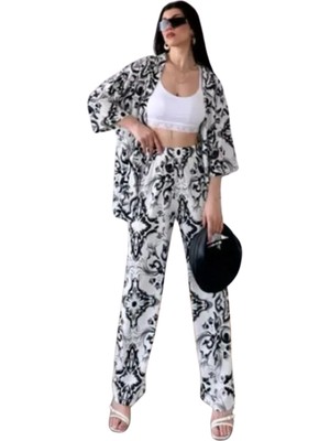 Feedback Alt Üst Takım Kimono- Desenli