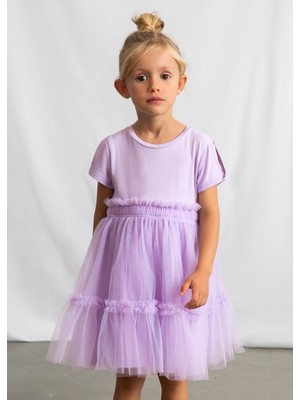Mayoral Kız Çocuk Elbise Mor - 03915