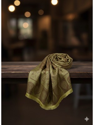 Etnik Desen Yaprak Desenli Şal