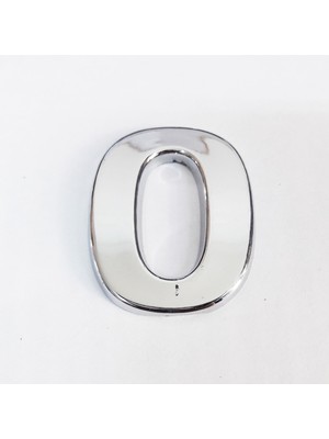 SHC4200 O Harfi 3,75 cm Krom Yapışkanlı