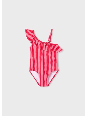 Mayoral Kız Çocuk Asimetrik Kırmızı Mayo - 3737