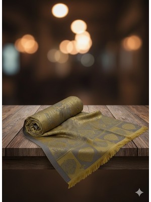 Etnik Desen Yaprak Desenli Şal