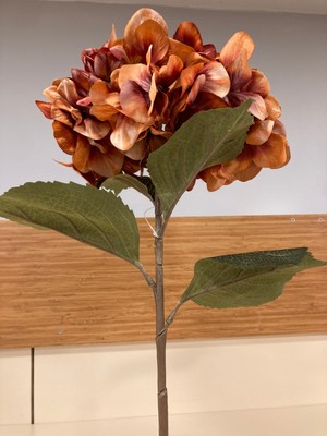 Plus Home Yapay Çiçek Ortanca Büyükboy Renk Kiremit Boy 80 cm