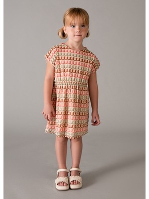 Mayoral Kız Çocuk Örgü Elbise Turuncu - 03930