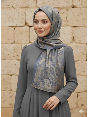 Gül Desenli Çift Taraflı Şal