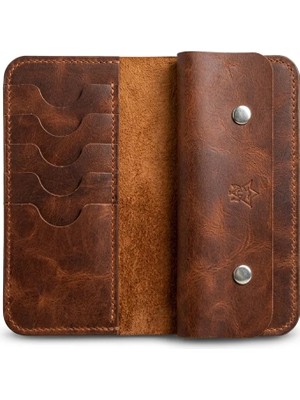 Oh Deer Leather Hakiki Deri Cüzdan - Frisco Deri - (18x9,5 cm)