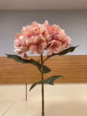 Yapay Çiçek Ortanca Büyükboy Renk Pembe Boy 80 cm