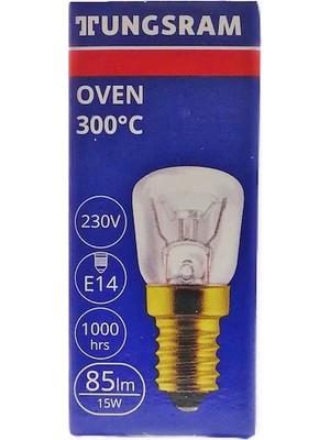 15W E14 Fırın Oven Parfüm Ampul Tungsram