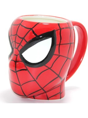 tp 3D Spiderman Tasarımı Porselen Kupa Bardak ALK4568 - Lisinya