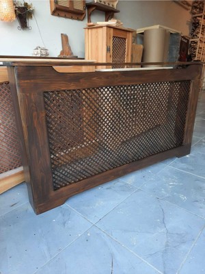 Feyza Design Ahşap Petek Önü Kapama Dresuar 120 cm Kahverengi