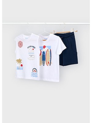 Mayoral Erkek Çocuk 3 Parça Şort T-Shirt Takım  - 03603