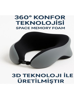 Viscora Ortopedik Visco Boyun Yastığı – Seyahat ve Ofis Kullanımı