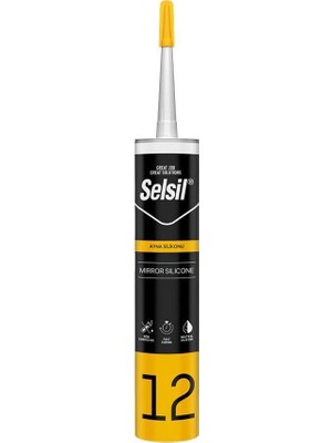 Verto Selsil 12 Ayna Silikonu Şeffaf 280 ml