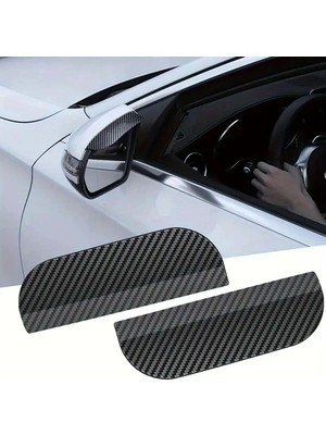 Jetfast Araba Ayna Yağmur Koruyucu Siper Karbon Desenli Oto Aksesuar Sağ Ve Sol Ayna 1 Çift