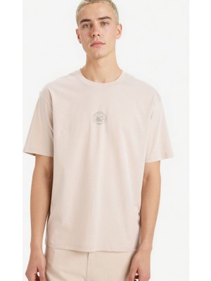 Defacto Erkek T-Shirt F8165AX/ER37 Stone