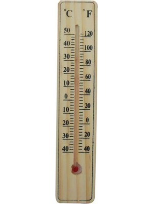 Urfakent Ahşap Oda Sıcaklığı Sıcaklık Ölçümü Termometresi Küçük Boy